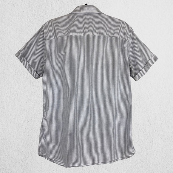 Jack & Jones Short Sleeve Button Up Striped Shirt - Picture 2 of 7